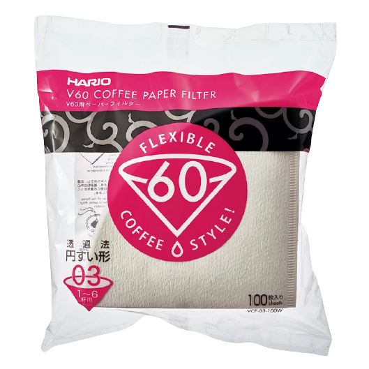 HARIO Paper Filters V60 03 100 pcs